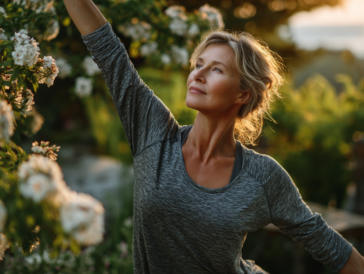 Йога на природі для зрілого віку